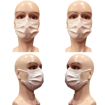 Non-tissé jetable PP Ce Bfe95 Bfe99 ISO 13485 3ply Chirurgien médical hôpital chirurgical masque facial confortable avec contours