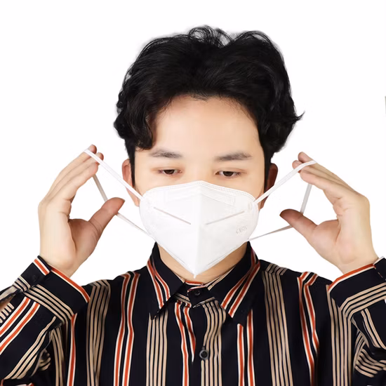 4-Ply N95 Respirator Earloop Masque facial jetable anti-poussière non tissé avec valve