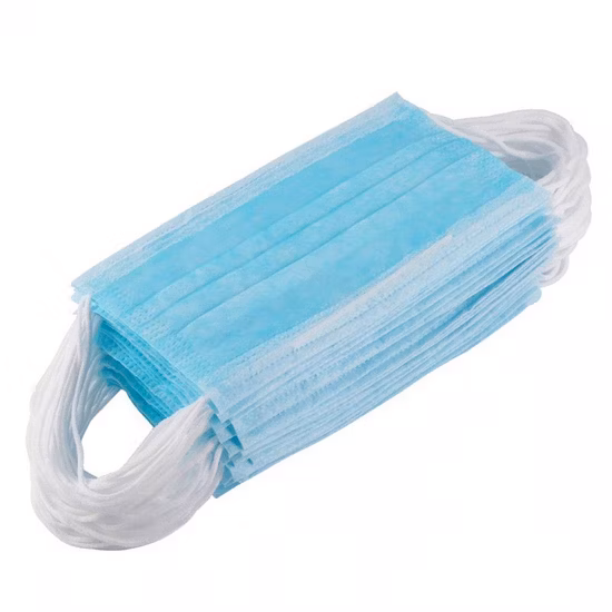 Masque facial de bouche de poussière de respirateur jetable non tissé